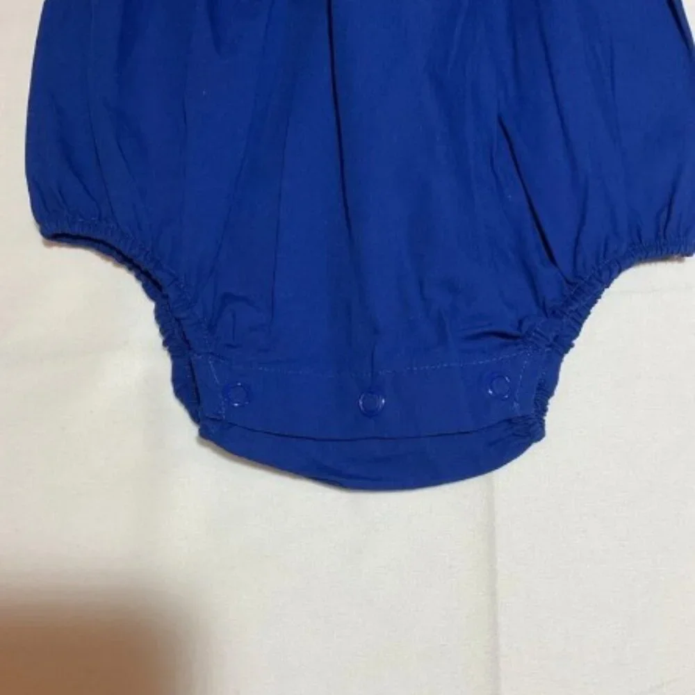 Gymboree Girls 6-9 Months Blue Belle Romper NWT Sleeveless Easter Spring Cotton